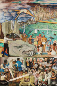 Diego Rivera - Pan American Unity mural, 1940 (detail: panel 2)