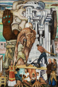 Diego Rivera - Pan American Unity mural, 1940 (detail: panel 3)