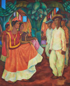 Diego Rivera - Dance in Tehuantepec, 1928