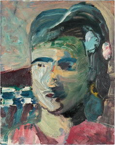 Richard Diebenkorn - Head of a Woman II, 1960