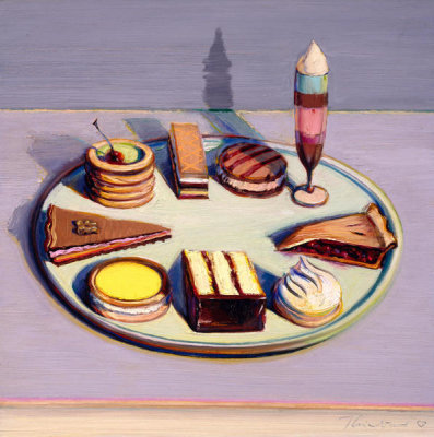 Wayne Thiebaud - Dessert Tray, 1992-1994