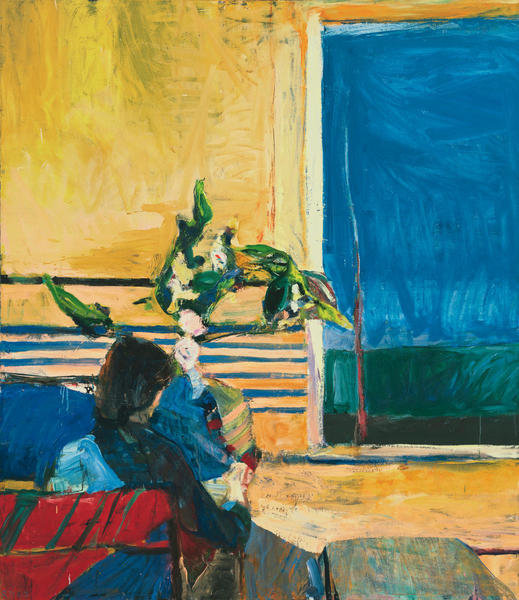 Girl with Plant, 1960 by Richard Diebenkorn Paper Print